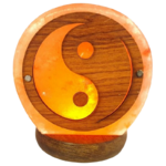 lampe pierre de sel mini yin yang usb