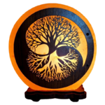lampe de sel ronde yin yang arbre de vie
