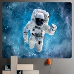 tapisserie murale décorative espace astronaute étoiles