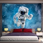 décoration murale espace astronaute étoiles