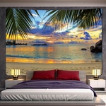 tenture murale décorative soleil plage océan