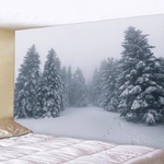 tapisserie murale paysage hiver neige