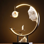 porte-encens zen bouddha lampe led