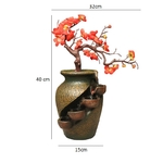 fontaine à eau décorative zen fleurs