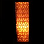 lampe pierre sélénite décorative fleur de vie pleine
