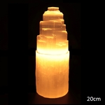 lampe décorative pierre sélénite montagne 20cm