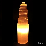 lampe décorative pierre sélénite montagne 30cm