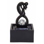 fontaine à eau design zen amour infini noir