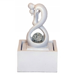 fontaine intérieur zen symbole infini amour blanc
