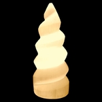 lampe pierre de sélénite spirale