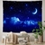 tapisserie murale nuit étoilée lune