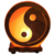 lampe pierre de sel yin-yang