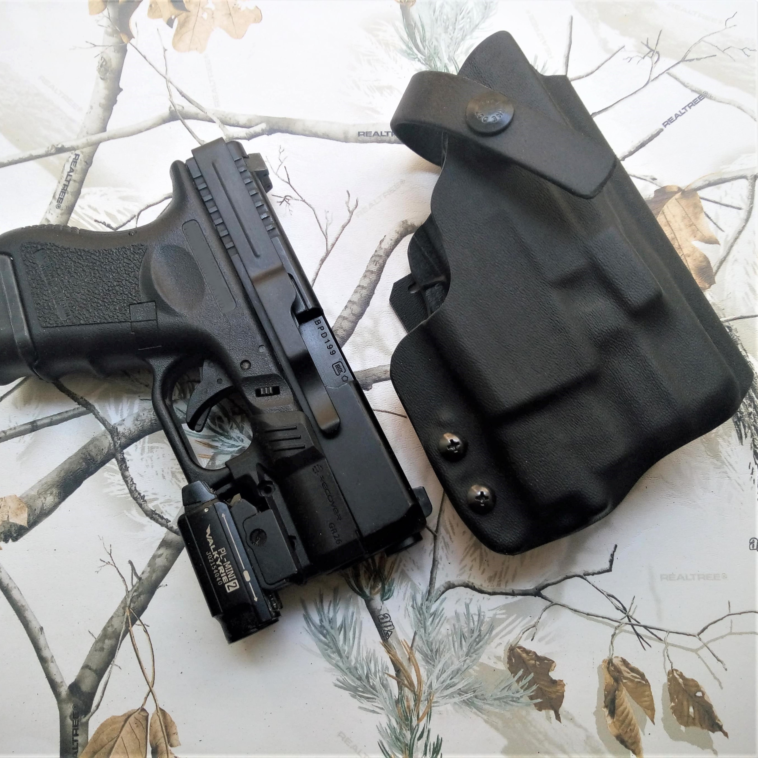 holster kydex etfr police glock 26 clipdraw recover tactical olight pl mini valkyrie 2