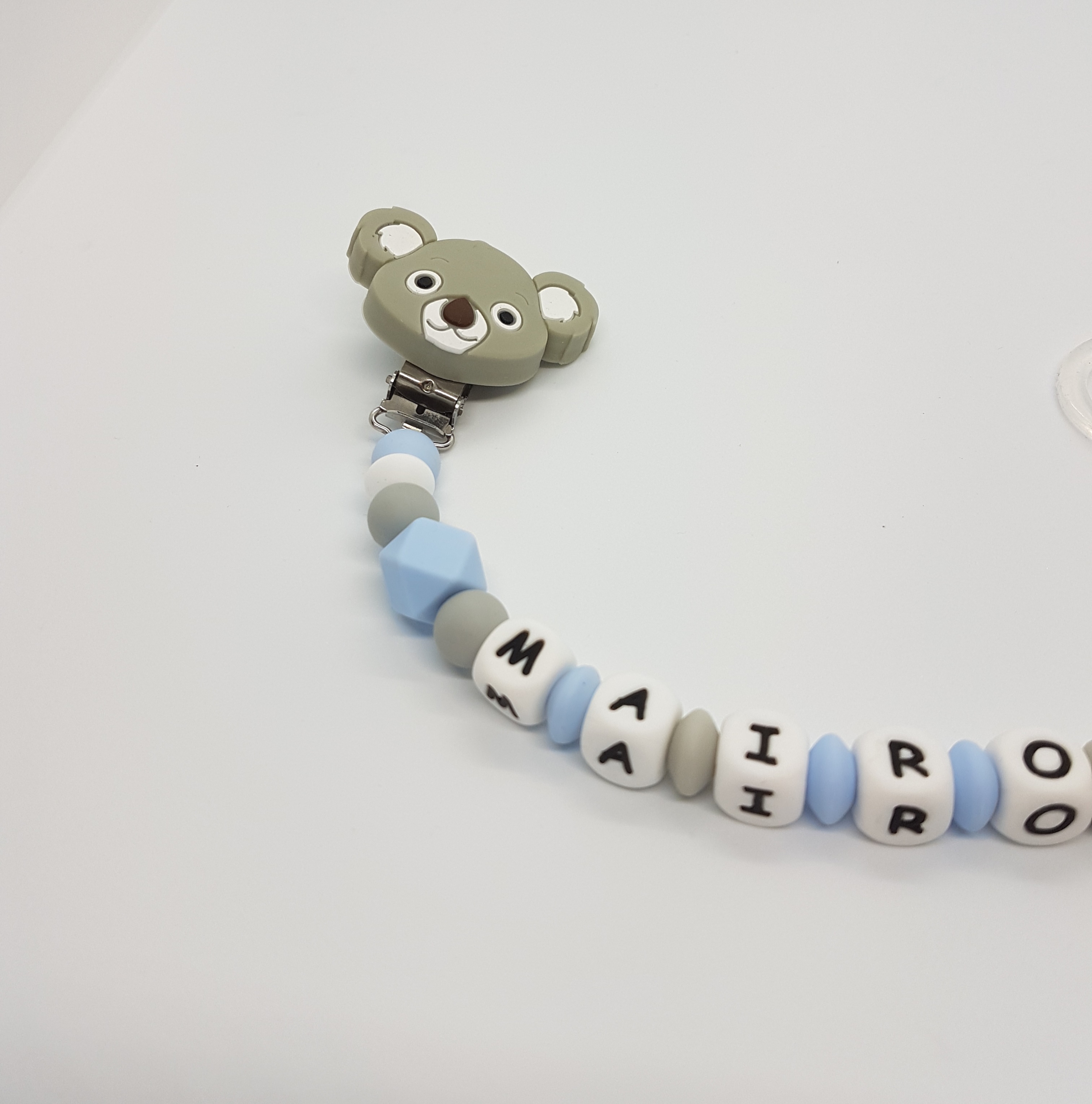 attache tétine personnalisé garçon modèle "Maironn"