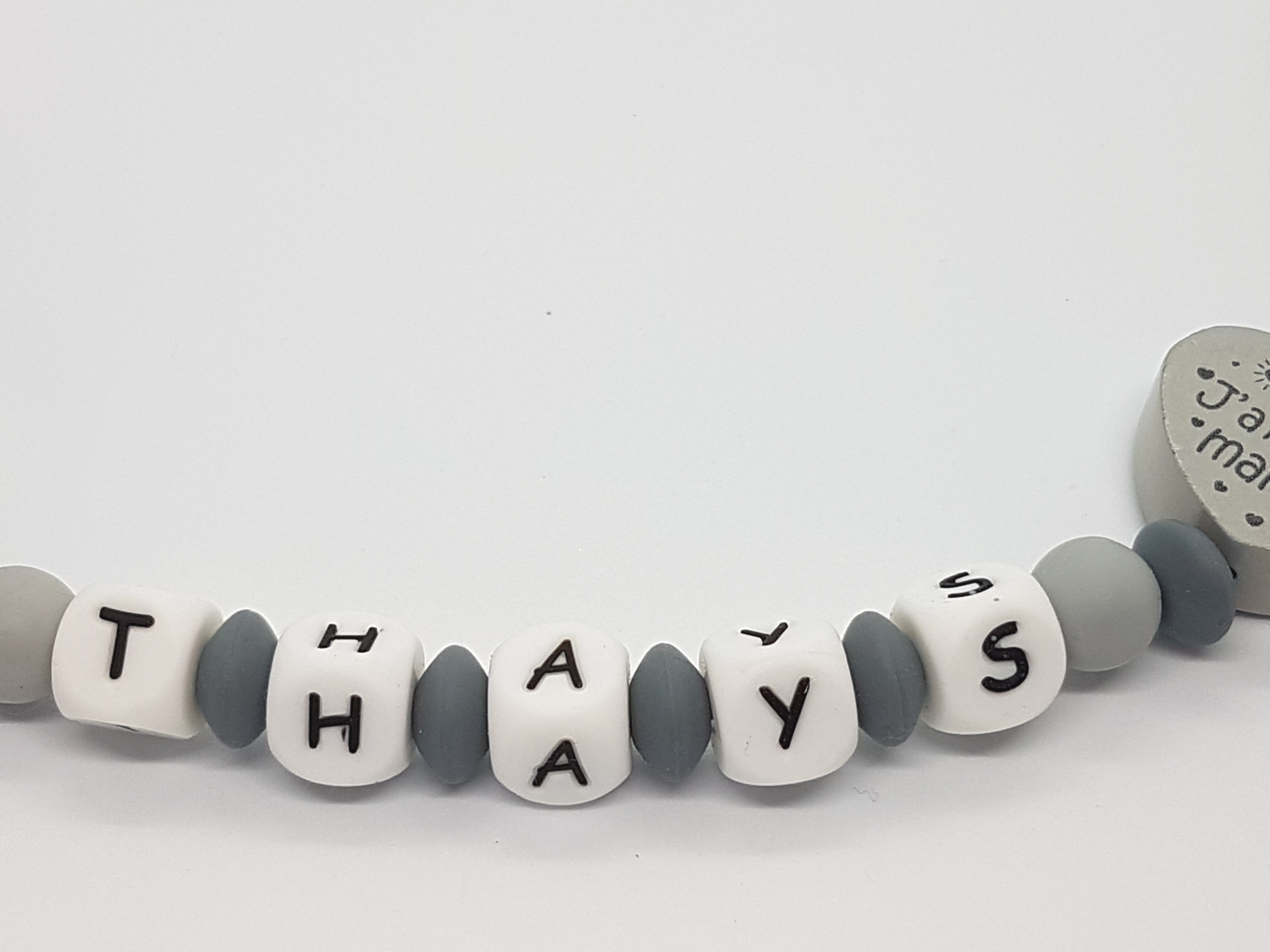 attache tétine personnalisé garçon modèle "Thays"