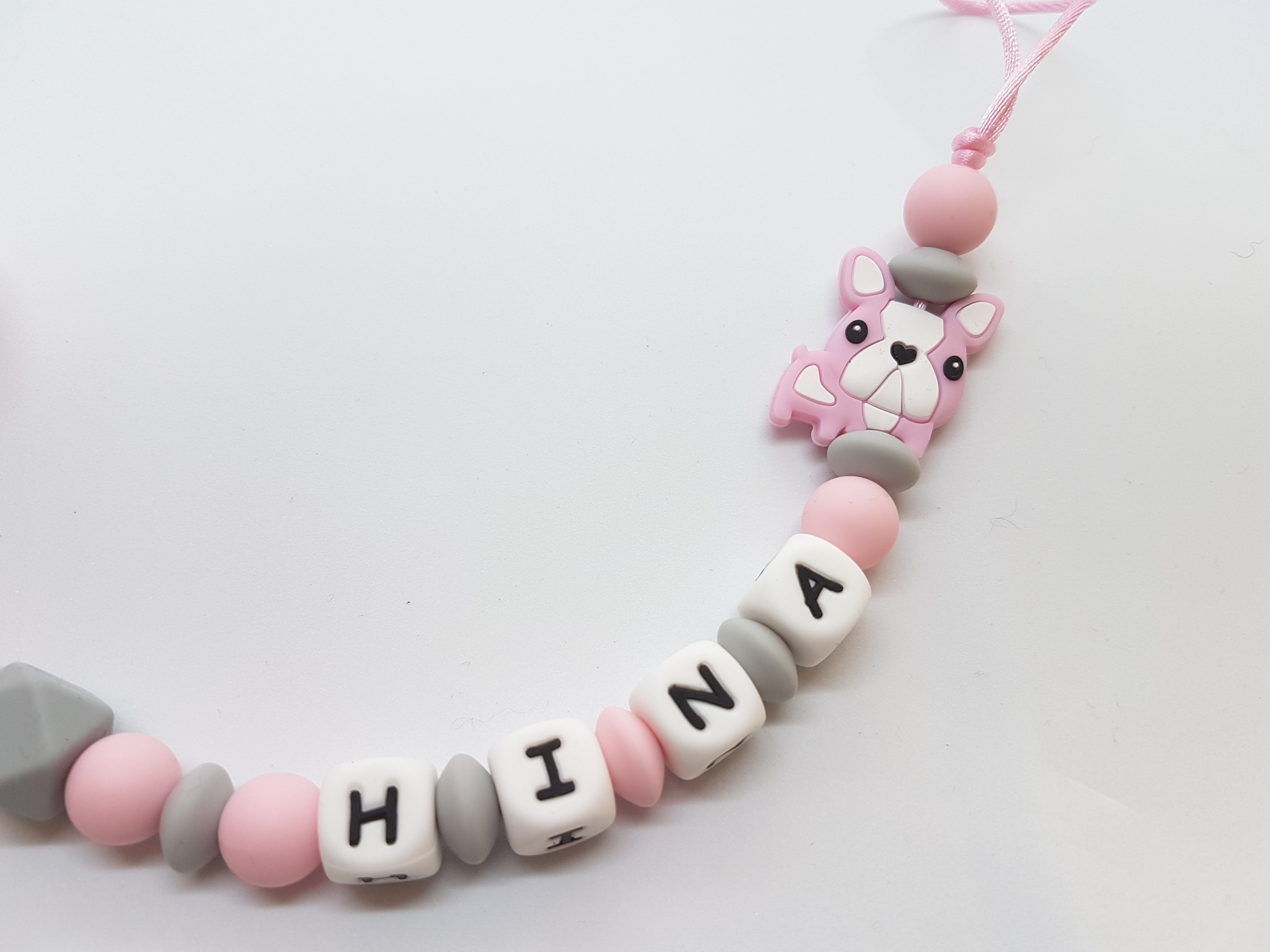 attache tétine personnalisé fille modèle "hina"