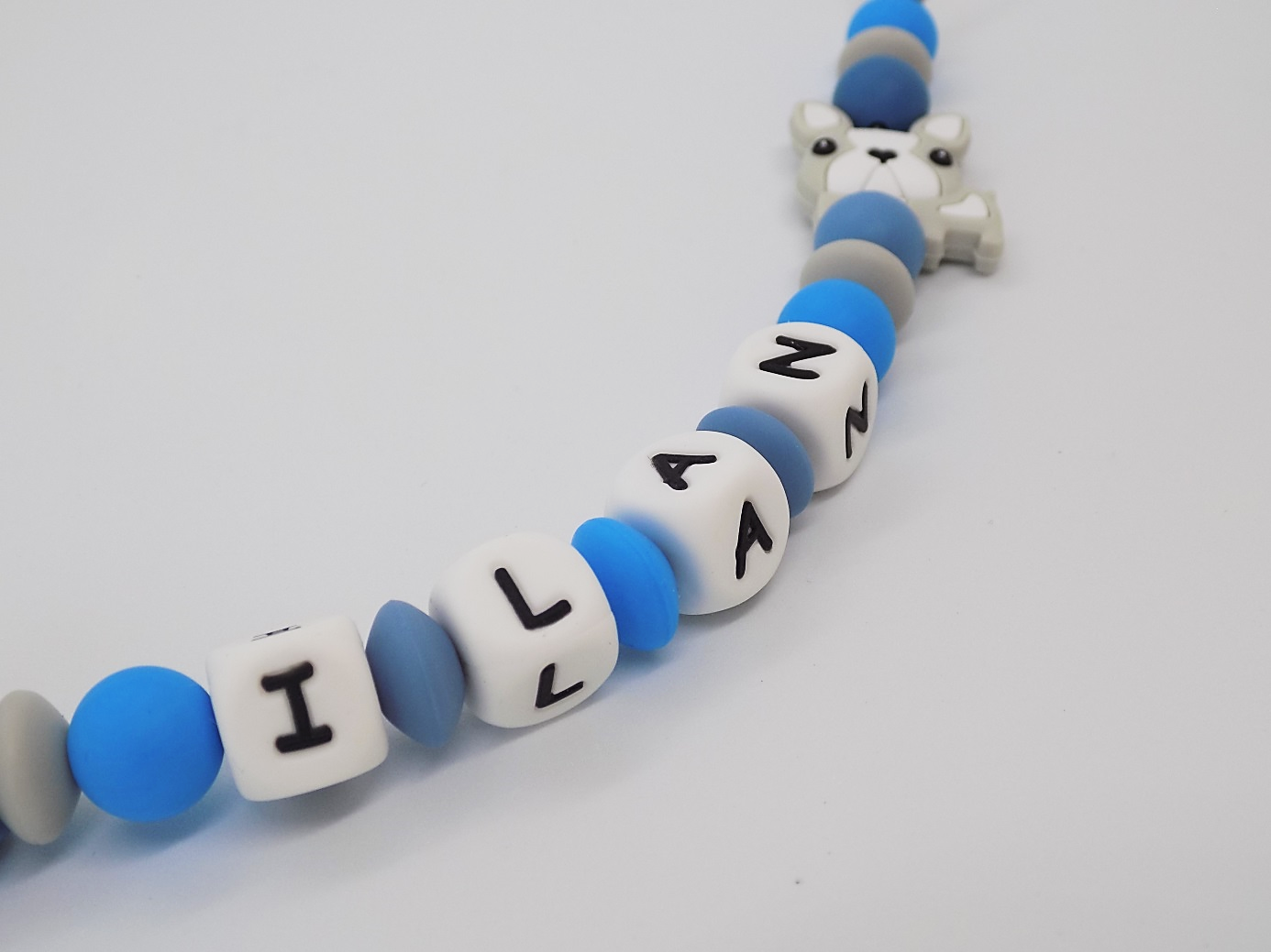 attache tétine personnalisé garçon modèle "Ilan"