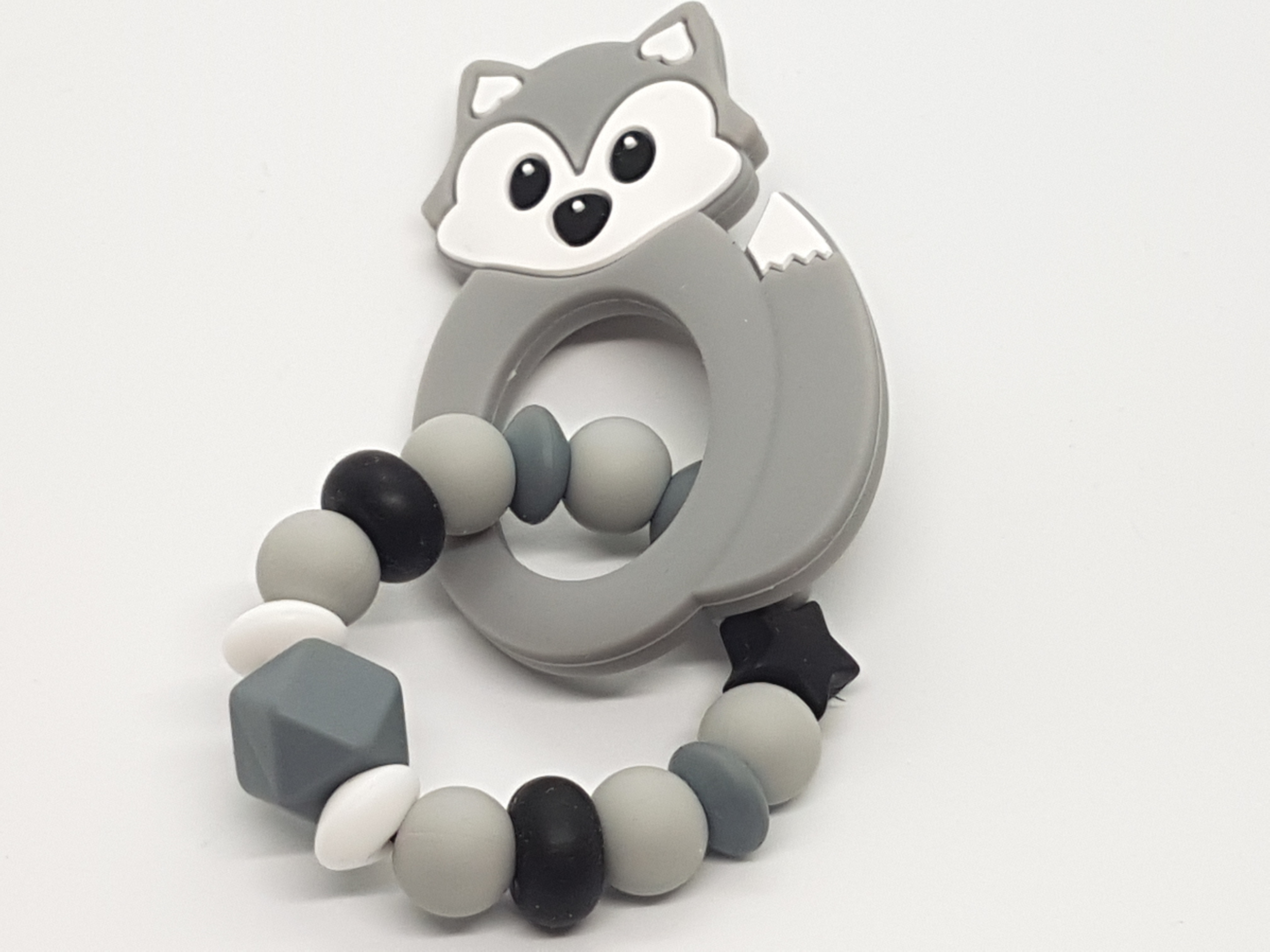 bracelet de dentition personnalisé modèle "renard gris"