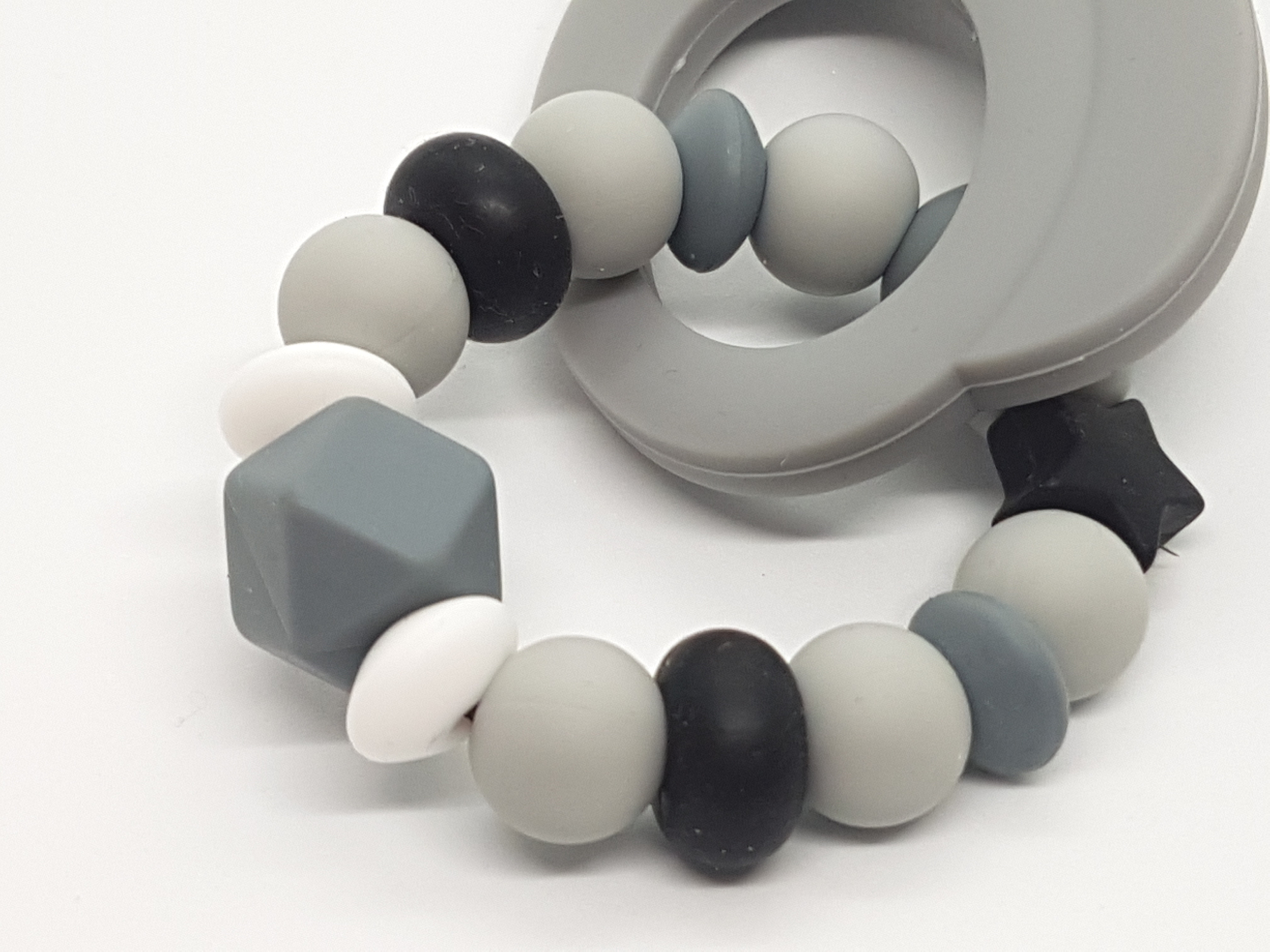 bracelet de dentition personnalisé modèle "renard gris"