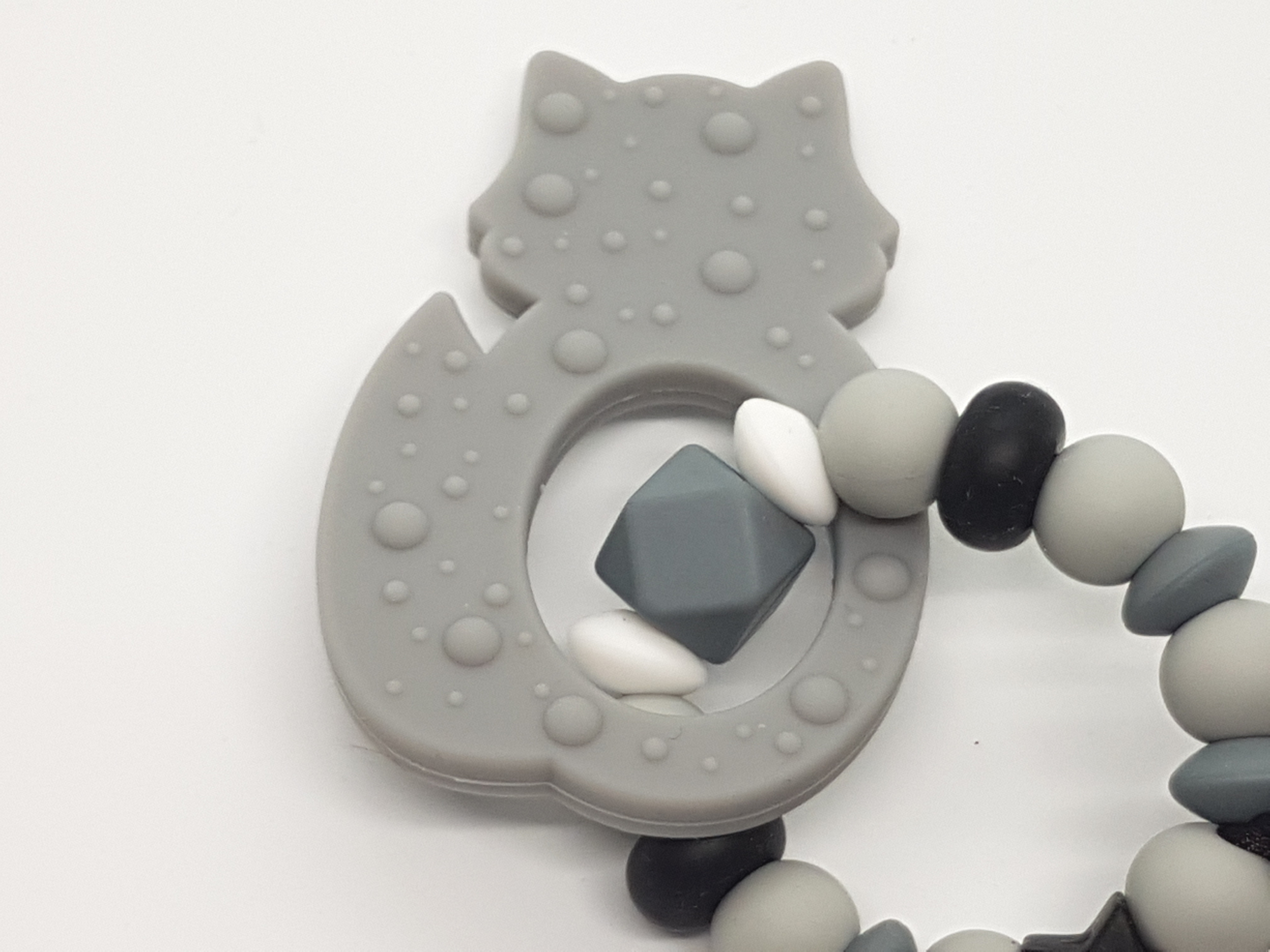 bracelet de dentition personnalisé modèle "renard gris"