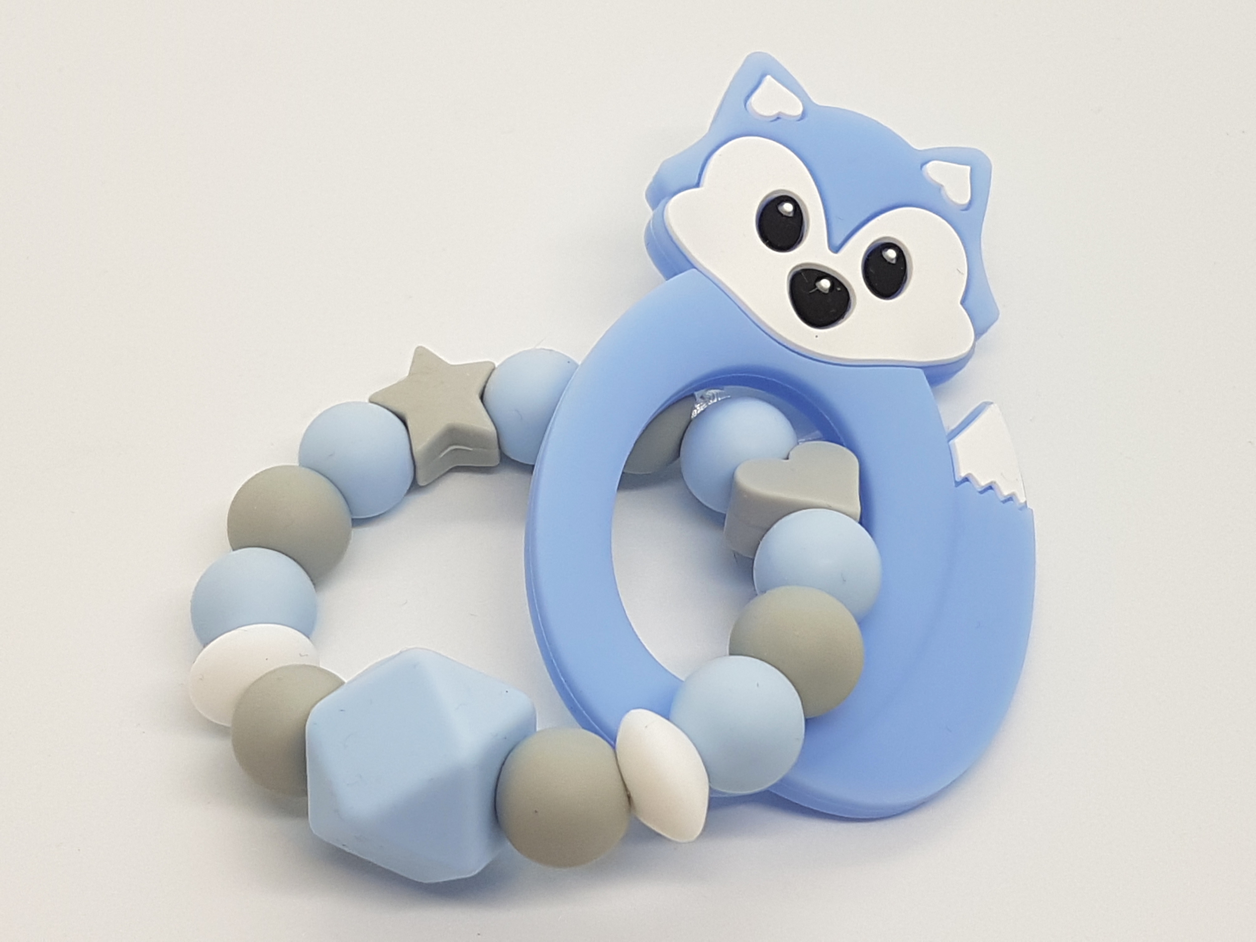 bracelet de dentition personnalisé modèle "renard bleu"