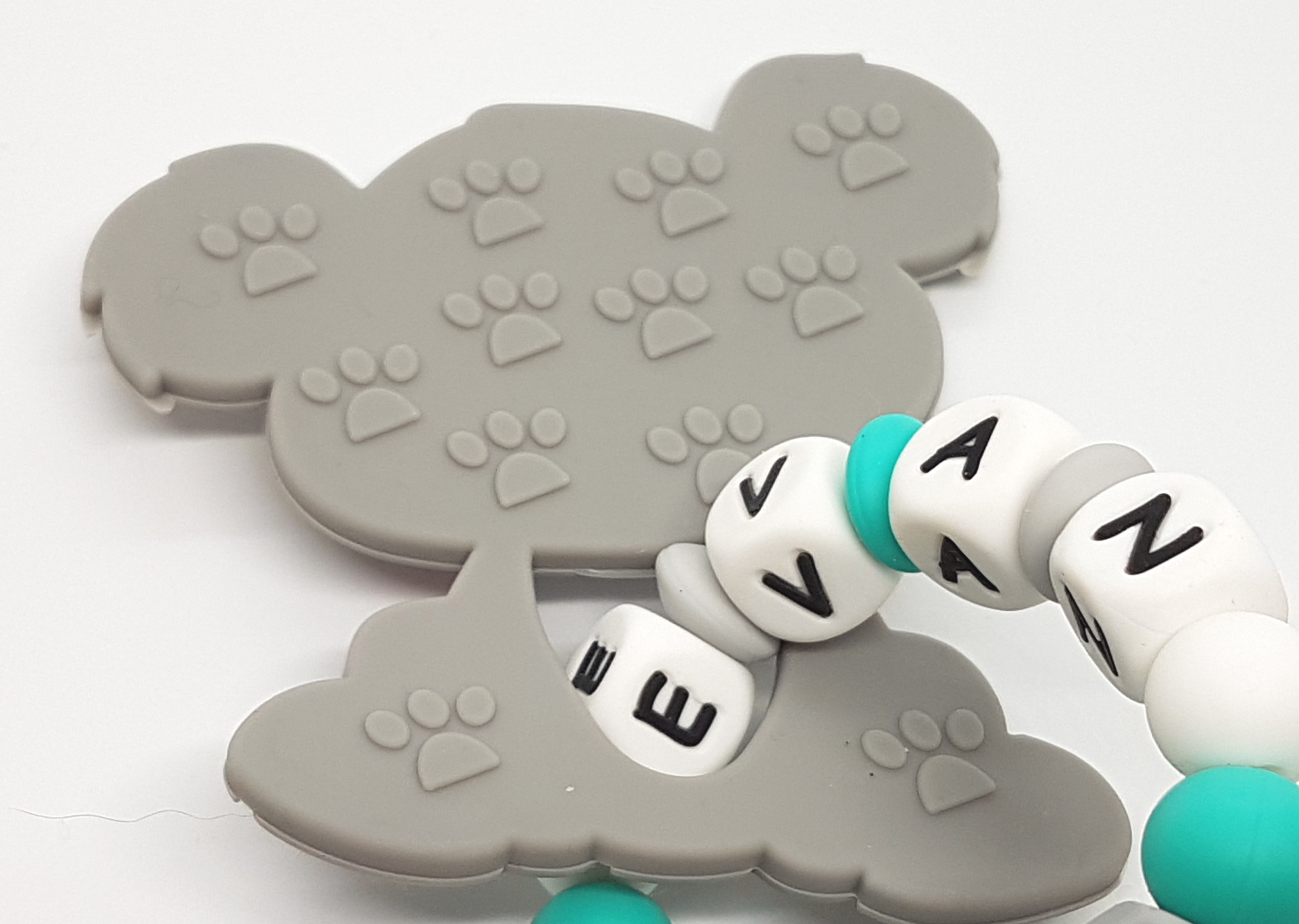 bracelet de dentition personnalisé en silicone modèle "Evan" koala