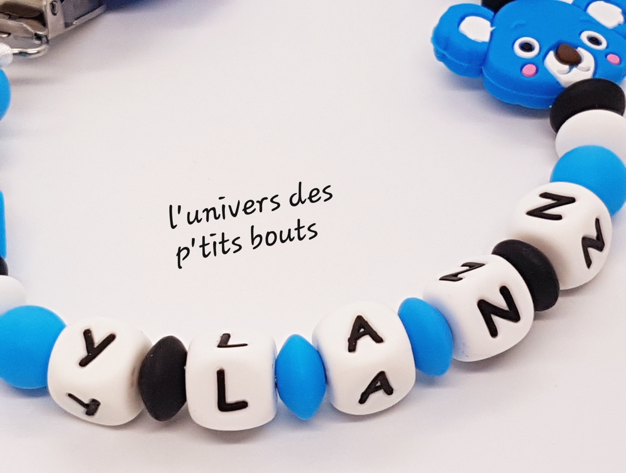 Attache tétine en silicone modèle Chris - Attache tétine/Attache