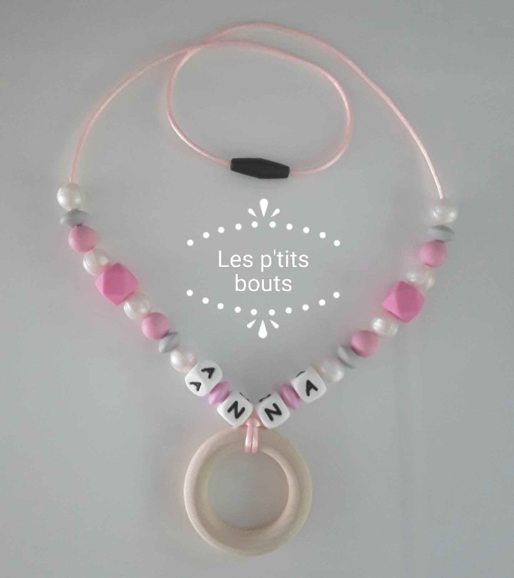 collier de portage personnalisé fille modèle "Anna"