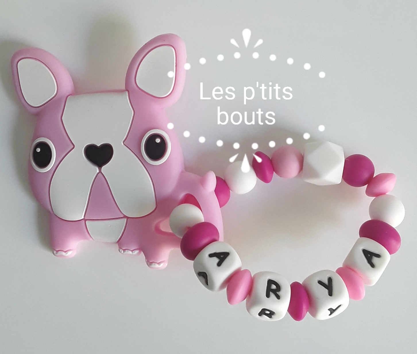bracelet de dentition personnalisé fille modèle "Arya"