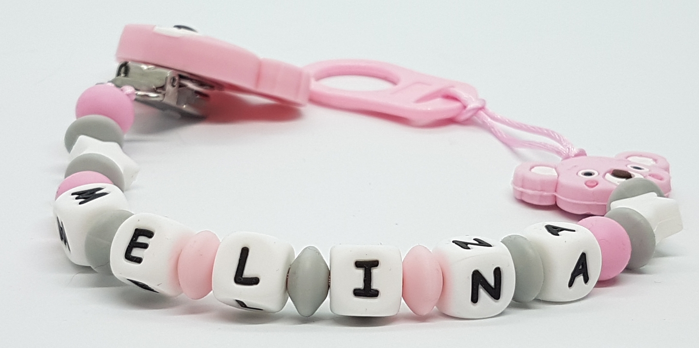 Attache Tetine Personnalisé Lot 8 Attaches Tétine Bébé - Chaînes Sucette Clips Sécurité 40cm Pince Attache Tetine