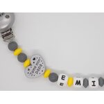 attache tétine personnalisé garçon modèle Emile