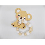bracelet de dentition personnalisé koala beige