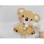 bracelet de dentition personnalisé koala beige