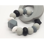 bracelet de dentition personnalisé modèle renard gris