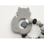 bracelet de dentition personnalisé modèle renard gris