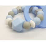 bracelet de dentition personnalisé modèle renard bleu