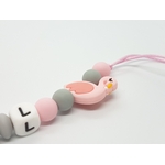 Attache tétine personnalisé silicone modèle Manel