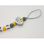 Attache tétine personnalisé silicone modèle Edin