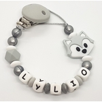 attache tétine personnalisé modèle "Lylio"