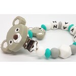 Attache tétine personnalisé silicone modèle Evan