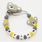attache tétine personnalisé modèle "Mylan"
