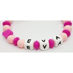 Attache tétine personnalisé modèle Eva