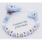 attache tétine personnalisé modèle "kelyss"
