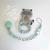 ensemble attache tétine et bracelet de dentition personnalisé garçon modèle "Maxime"