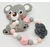 Bracelet de dentition personnalisé "Koala et fleur"