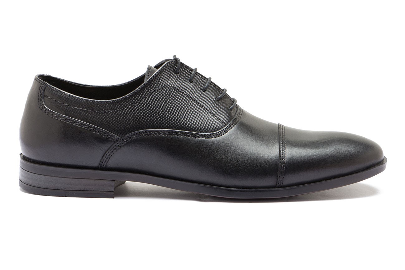 Richelieu noir cuir