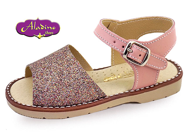 Sandales en cuir strass