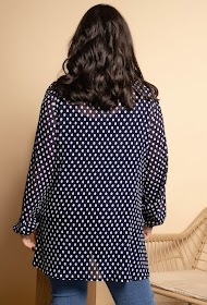 BLOUSE IMPRIMEE POIS GRANDE TAILLE 3