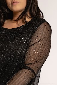 BLOUSE STRASS GRANDE TAILLE 1
