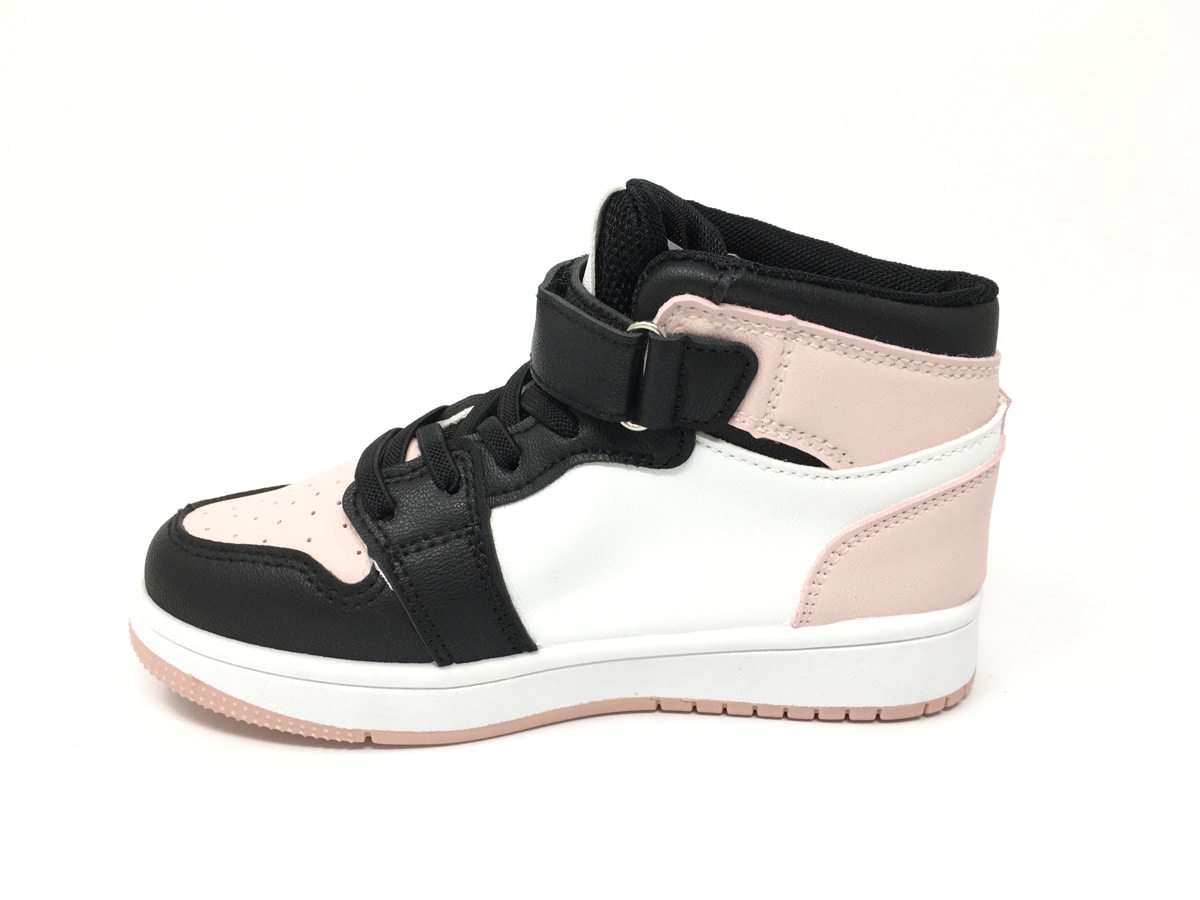 BASKET MONTANTE ROSE ET NOIRE 1